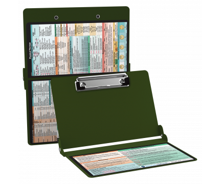 WhiteCoat Clipboard® - Army Green Physical Therapy Edition